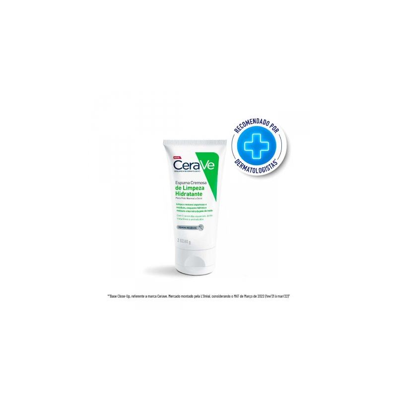ESPUMA CREMOSA DE LIMPEZA HIDRATANTE CERAVE 60G