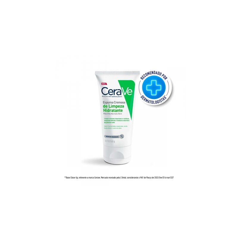 ESPUMA CREMOSA DE LIMPEZA HIDRATANTE CERAVE 140G