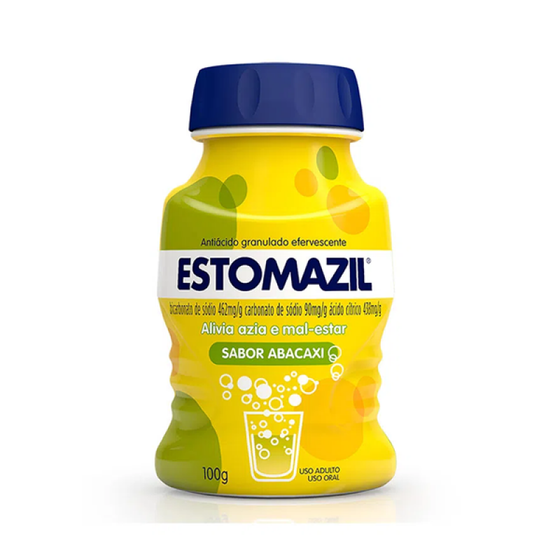 ESTOMAZIL SABOR ABACAXI COM 100 GRAMAS