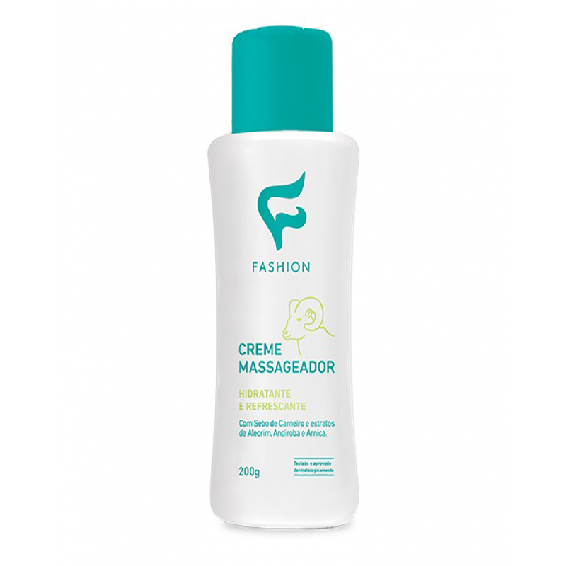 CREME MASSAGEADOR HIDRATANTE REFRESCANTE FASHION 200G
