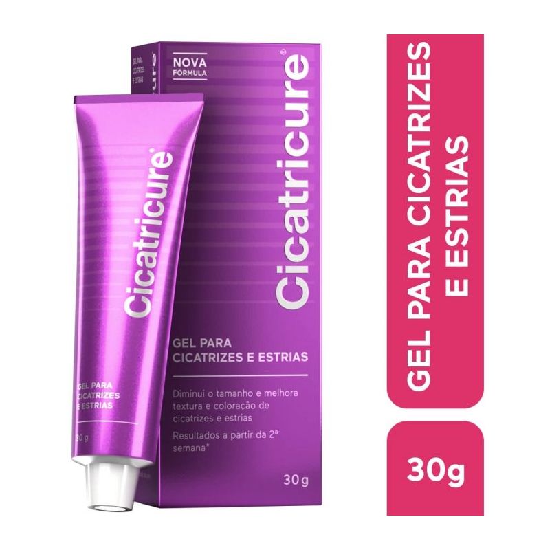 CICATRICURE GEL PARA CICATRIZES E ESTRIAS 30 GRAMAS 