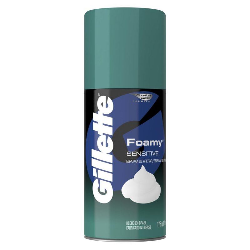 ESPUMA BARBEAR GILLETTE FOAMY SENSITIVE 175ML