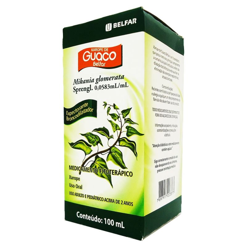 XAROPE DE GUACO COM 100ML -BELFAR-
