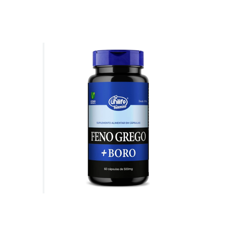 FENO GREGO + BORO "B" 500 MG COM 60 CAPSULAS UNILIFE