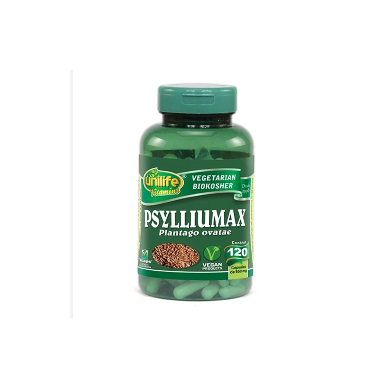 PSYLLIUMAX PSYLLIUM 900 MG COM 120 CAPSULAS UNILIFE