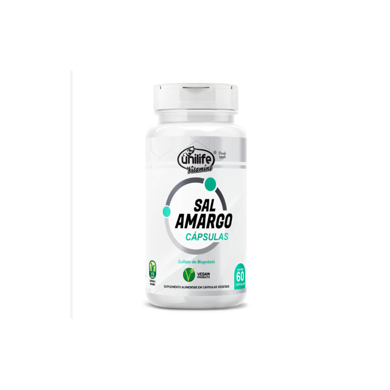 SAL AMARGO 850 MG COM 60 CAPSULAS UNILIFE