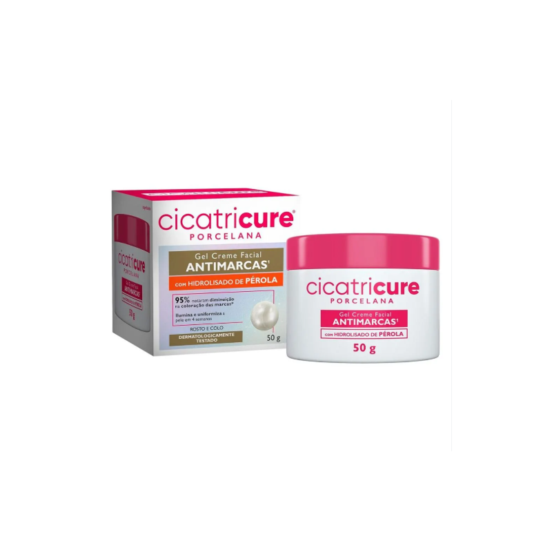 GEL CREME FACIAL ANTIMARCAS PORCELANA 50G