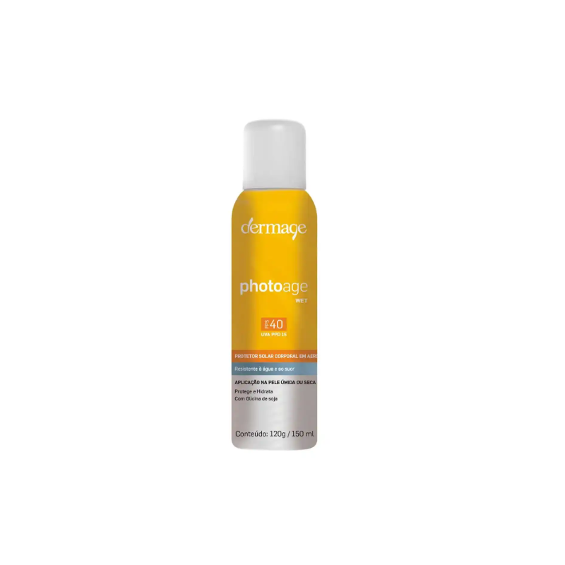 PROTETOR SOLAR SPRAY DERMAGE WET CORPORAL FPS40 COM 150G