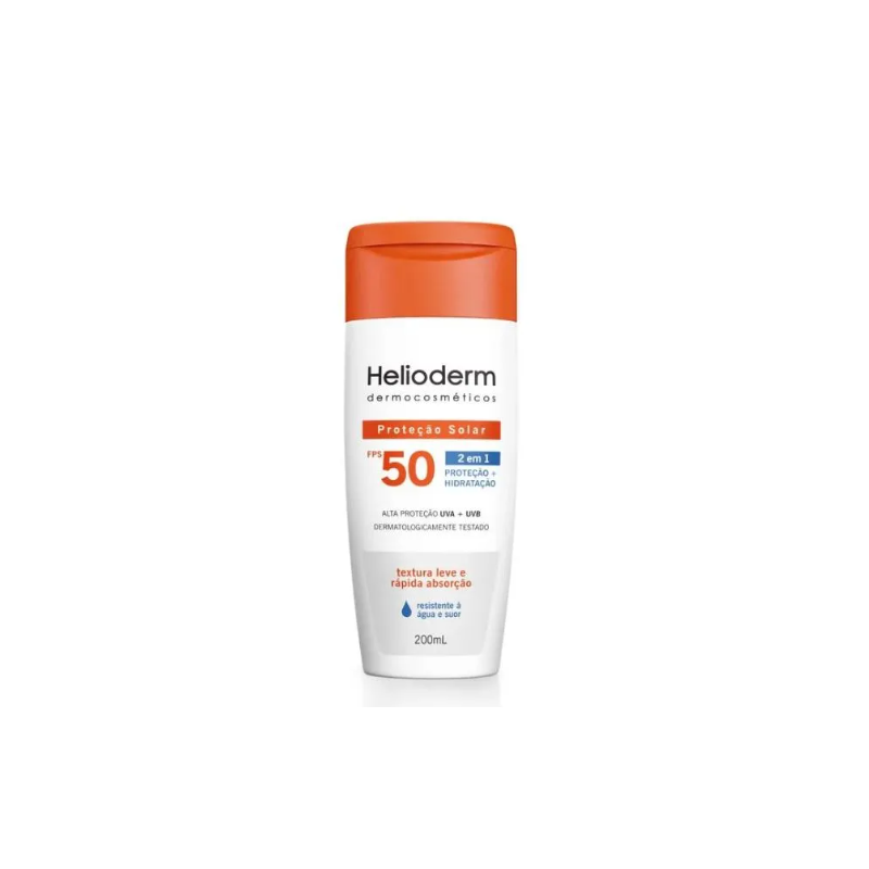 PROTETOR SOLAR HELIODERM SUNCARE FPS50 COM 200ML