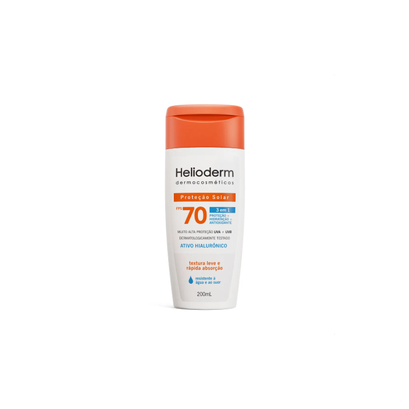 HELIODERM DERMOCOSMETICOS CORPORAL FPS70 COM 200ML