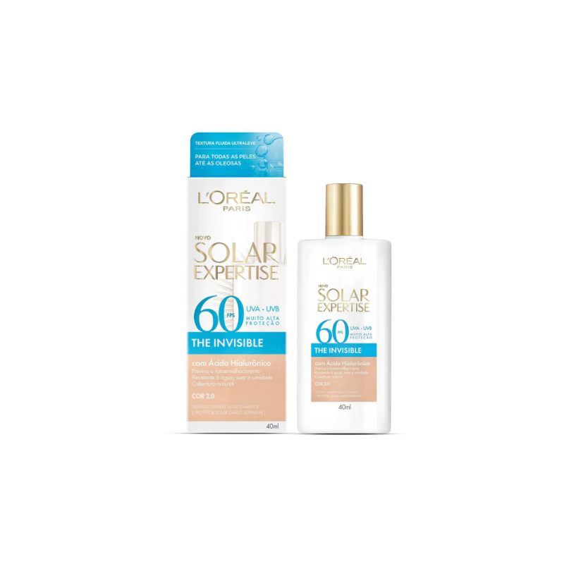 PROTETOR SOLAR EXPERTISE 60FPS THE INVISIBLE COR 2.0 40ML