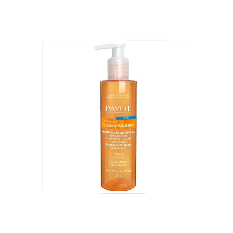 SABONETE LIQUIDO PAYOT DETOX VITAMINA C COM 220ML