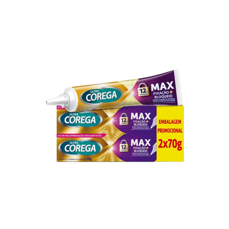 KIT COREGA ULTRA SEM SABOR COM 2 UNIDADES