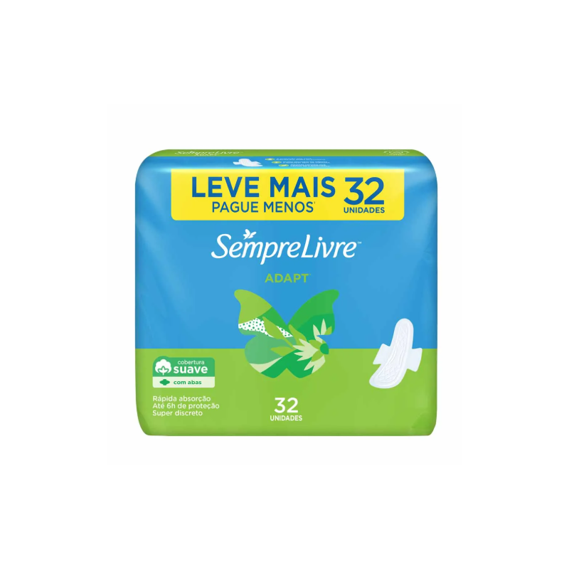 ABSORVENTE SEMPRE LIVRE SECO COM ABAS COM 32 UNI