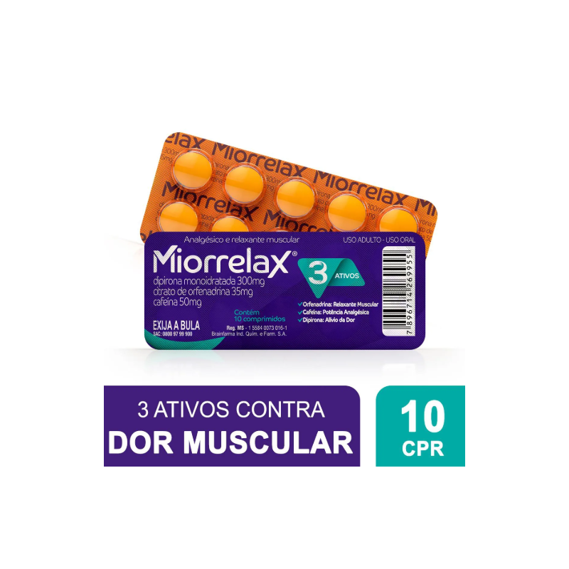 MIORRELAX COM 10 COMPRIMIDOS