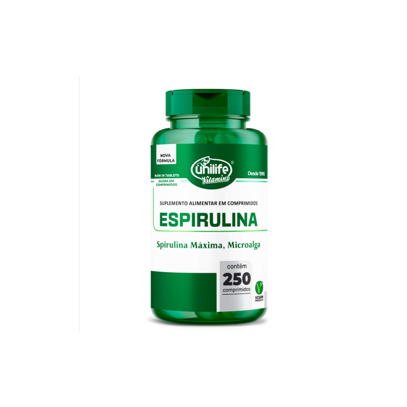 ESPIRULIFE SPIRULINA 1000MG COM 250 COMPRIMIDOS UNILIFE
