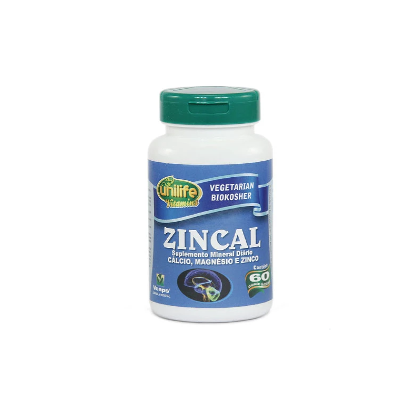 ZINCAL 950 MG COM 60 CAPSULAS UNILIFE