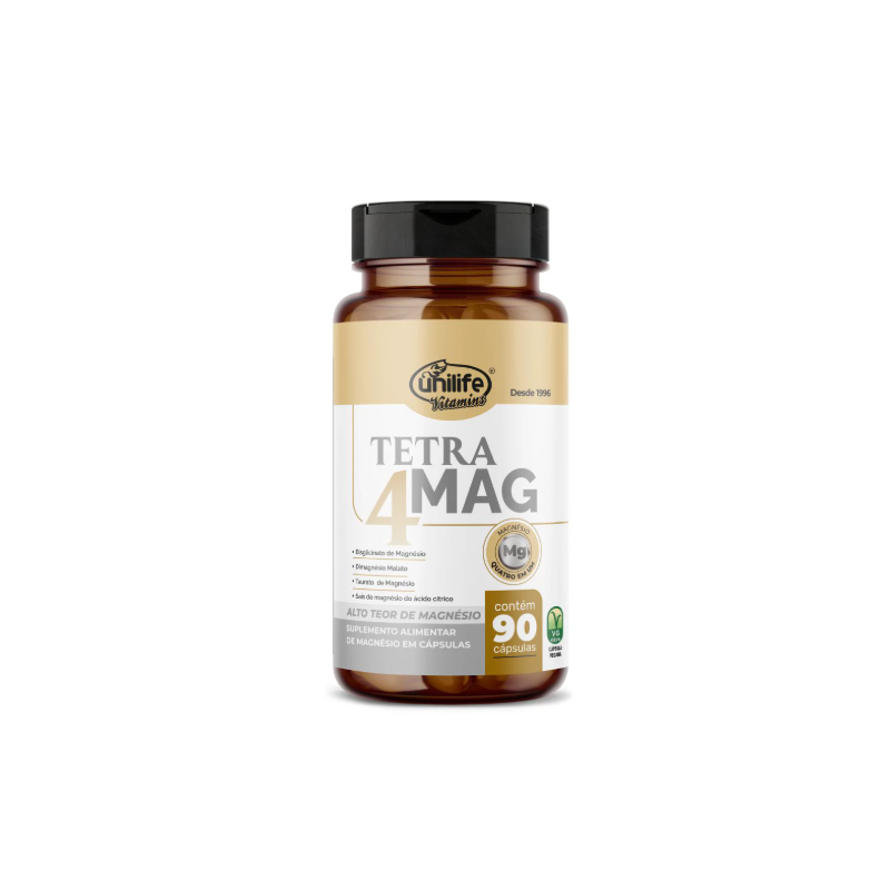 TETRA 4 MAG 900 MG COM 90 CAPSULAS UNILIFE