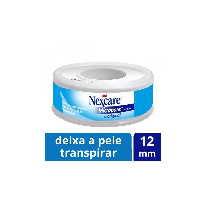 ESPARADRAPO NEXCARE MICROPORE BRANCA 12X4,5