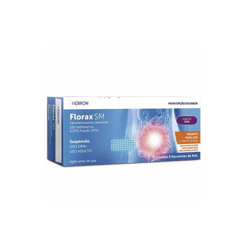 FLORAX SM SABOR UVA COM 5 FLACONETES 