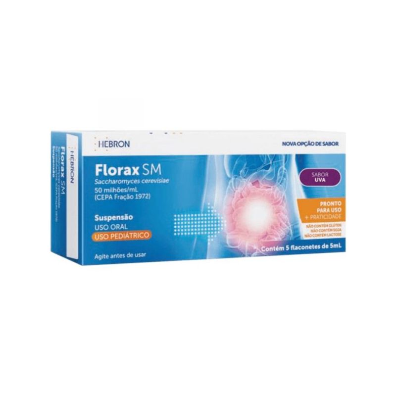 FLORAX SM COM 5 FLACONETES DEB 5ML SABOR UVA