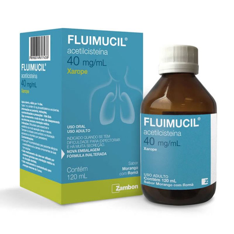 FLUIMUCIL XAROPE ADULTO 40MG COM 120ML