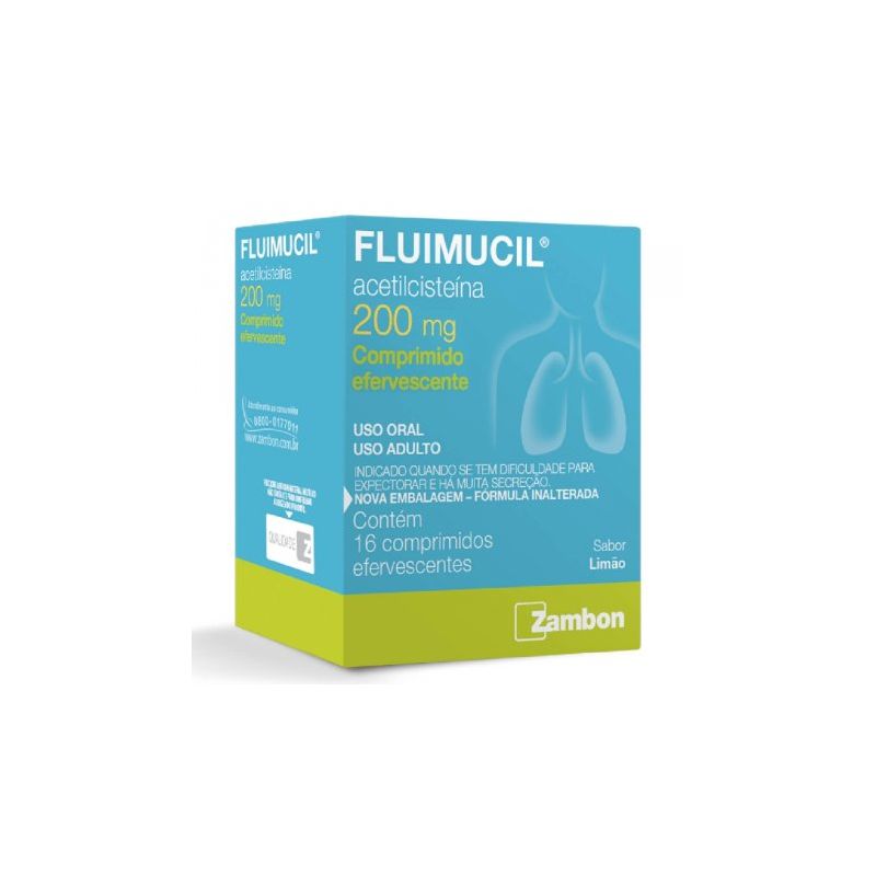 FLUIMUCIL 200 COM 16 COMPRIMIDOS-ZAMBON-