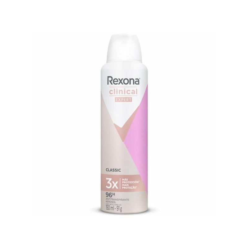 DESODORANTE AEROSOL REXONA CLINICAL CLASSIC 150ML