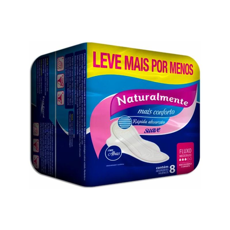 ABSORVENTE NATURALMENTE COM ABAS LEVE 8 PAGUE 7