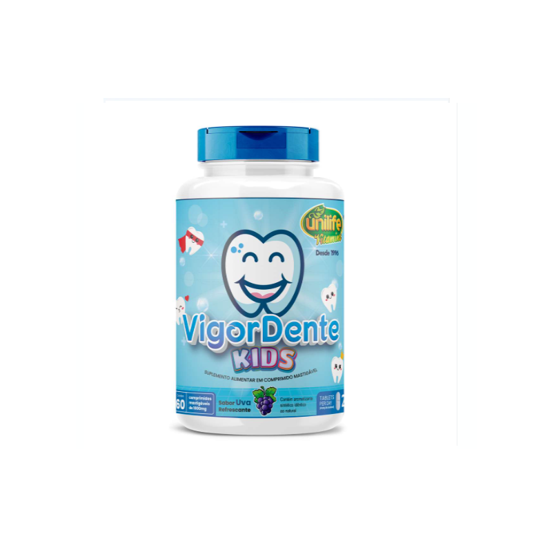 VIGORDENTE KIDS 1000MG 60 COMPRIMIDOS MASTIGAVEIS UNILIFE