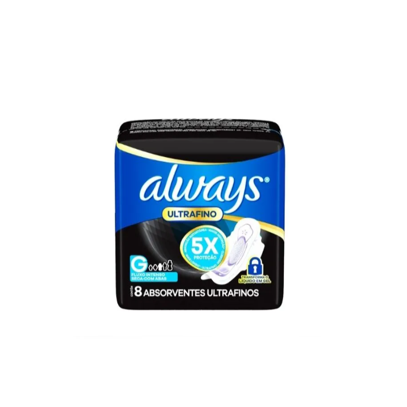 ABSORVENTE ALWAYS ULTRAF NOTURNO G SC C/ABA 8UN