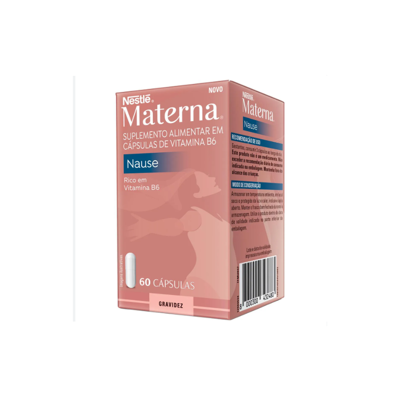 MATERNA NAUSE COM B6 COM 60 CAPSULAS 