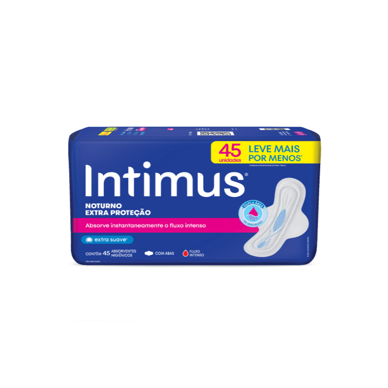 ABSORVENTE INTIMUS NOTURNO SV C/ABA 45UN