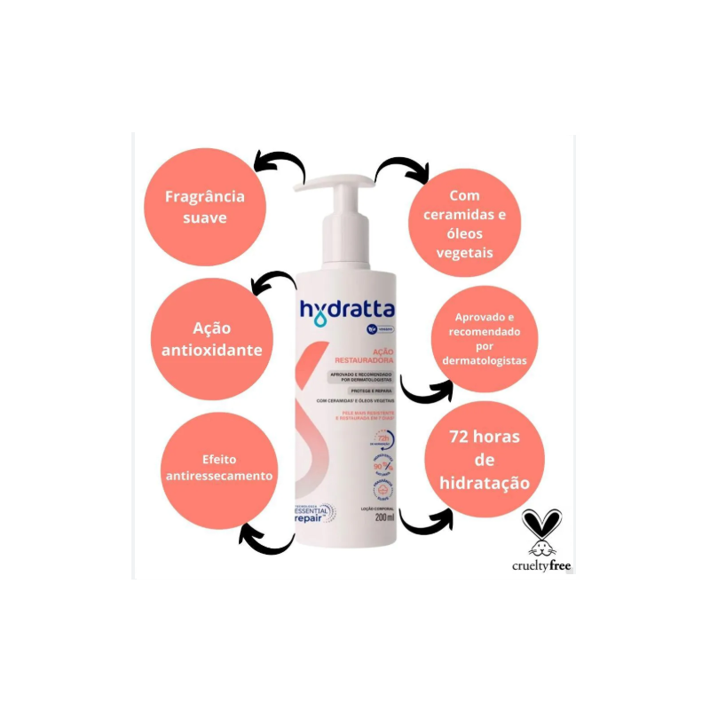 LOCAO CORPORAL HYDRATTA RESTAURADOR 200ML