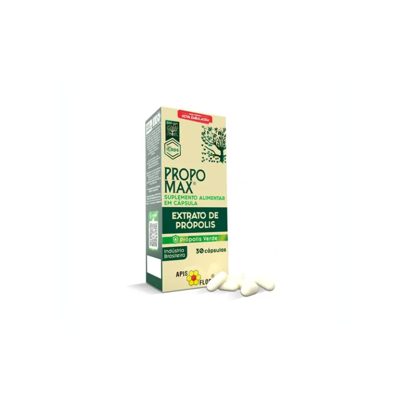 EXTRATO DE PROPOLIS VERDE COM 30 CAPULAS PROPOMAX