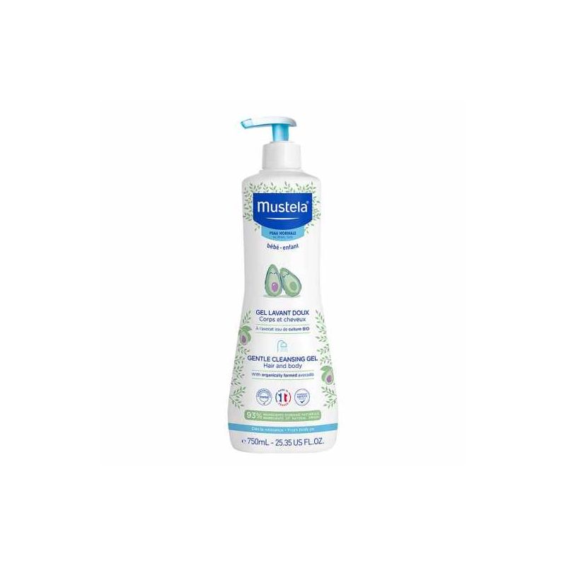 GEL LEVANTE MUSTELA BEBÊ COM ABACATE ORGÂNICO  750ML