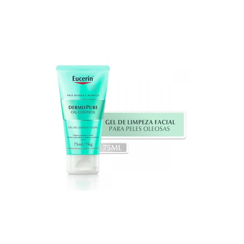 GEL DE LIMPEZA FACIAL EUCERIN DERMOPURE OIL CONTROL 75ML