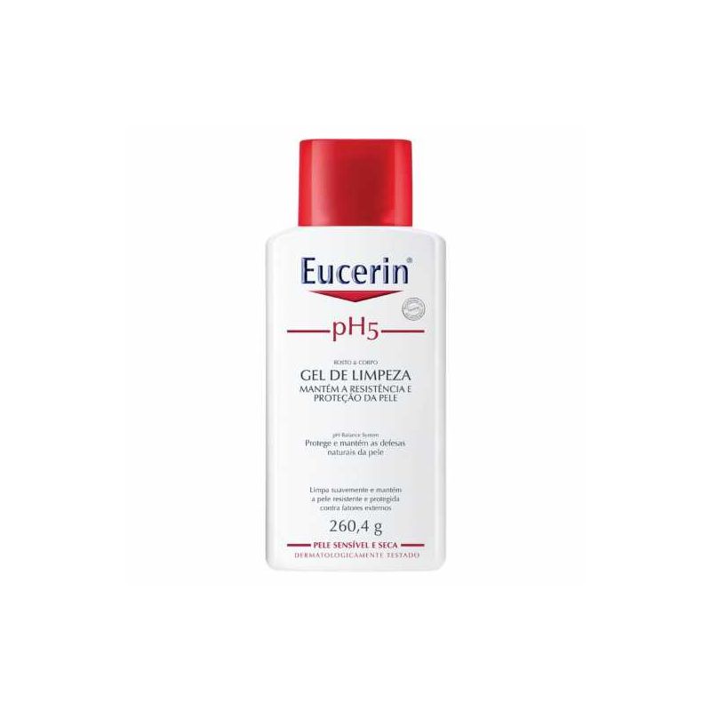 EUCERIN GEL DE LIMPEZA PH5 ROSTO E CORPO 260 GRAMAS