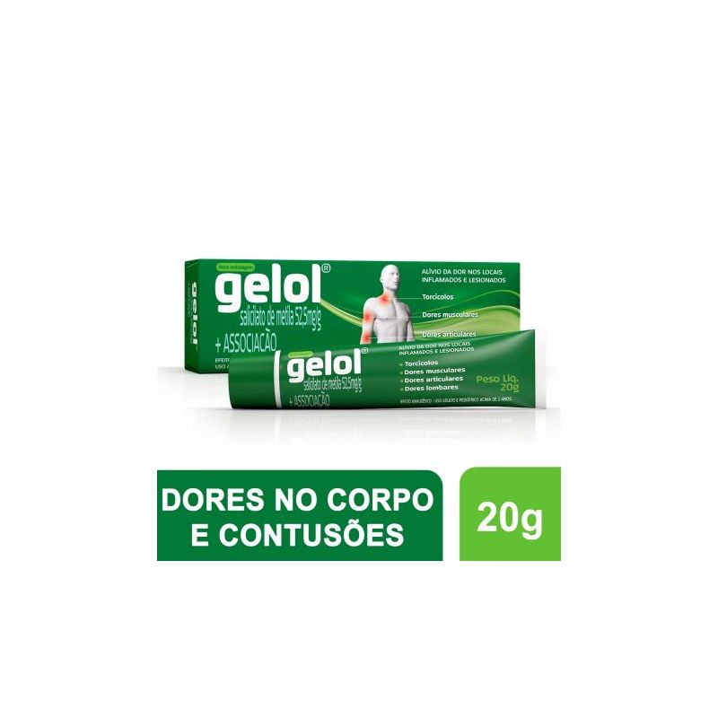 GELOL POMADA COM  20 GRAMAS