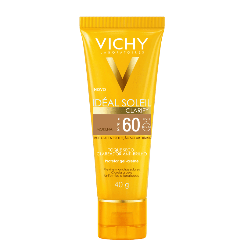 VICHY IDEAL SOLEIL CLARIFY TOQUE SECO COR MORENA FPS60 40ML 