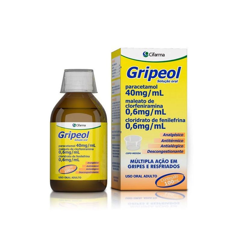 GRIPEOL SOLUÇÃO ORAL 100ML-CIFARMA-