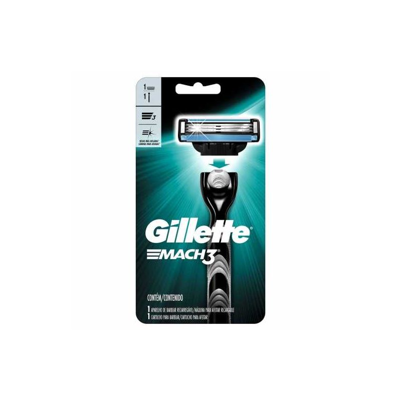 APARELHO DE BARBEAR MACH 3 REGULAR COM 1