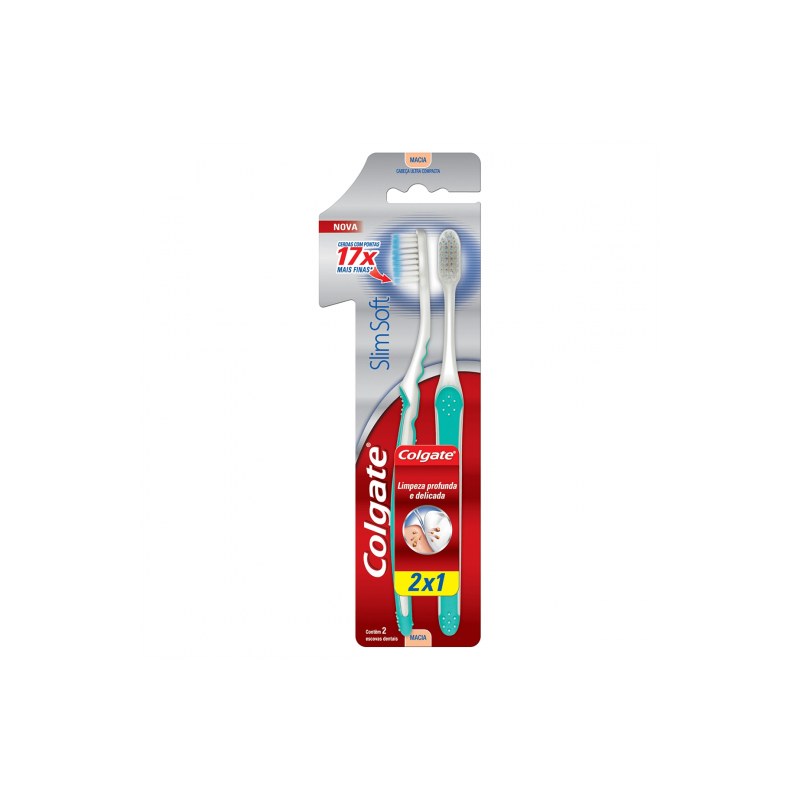 ESCOVA DENTAL COLGATE SLIM SOFT LEVE 2 PAGUE 1