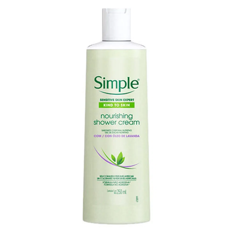 SABONETE LÍQUIDO NOURISHING SHOWER CREAM SIMPLE 250ML