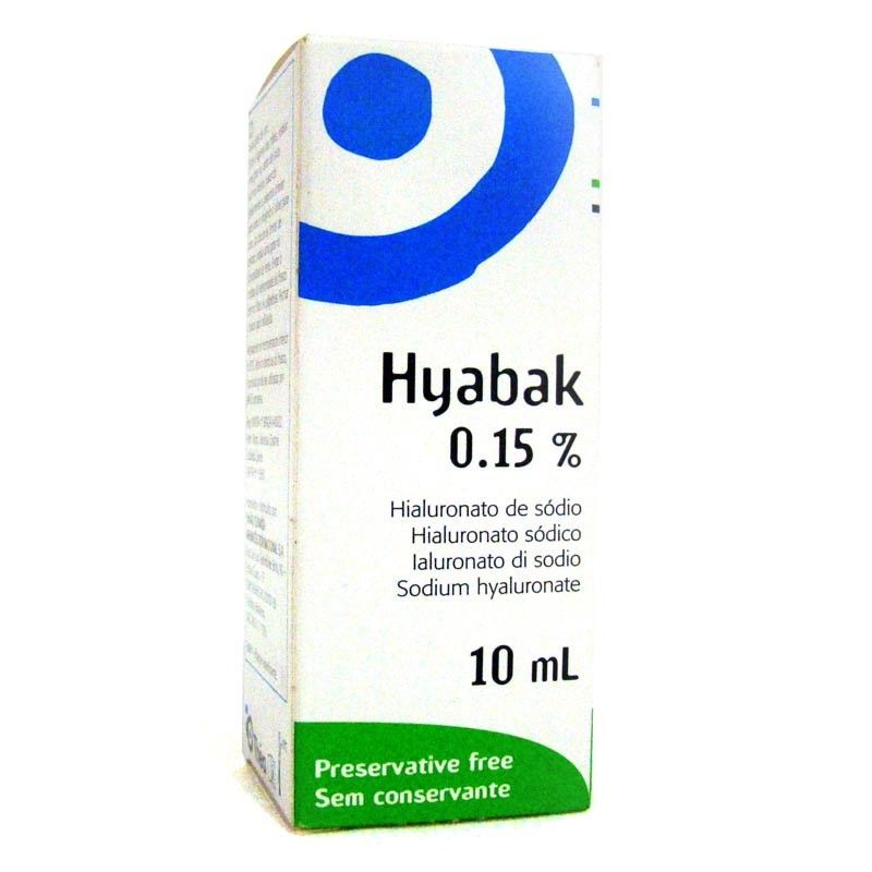 HYABAK 0,15% COM 10ML