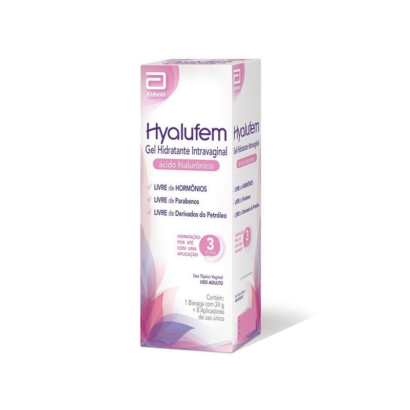 HYALUFEM GEL HIDR VAGINAL 24GRAMAS COM 8 APLICADORES-ABBOTT-