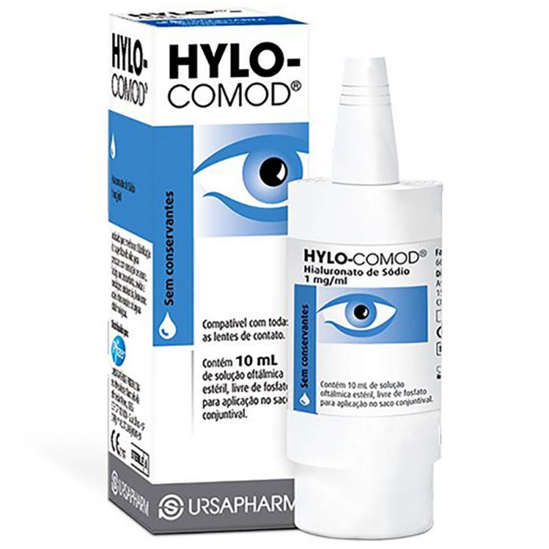 HYLO COMOD LUBRIFICANTE OCULAR COM 10ML-URSAPHARM-