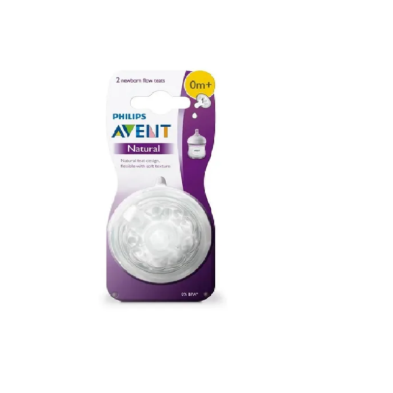 BICO DE MAMADEIRA AVENT PETALA 0+ MESES Nº1 2 UND