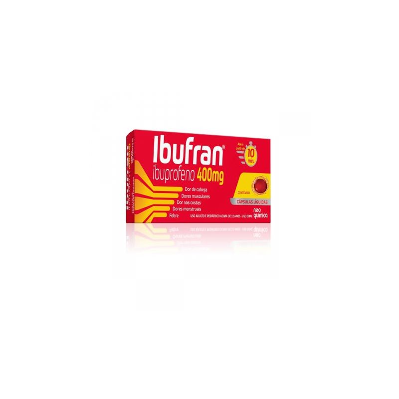 IBUFRAN 400MG COM 8 CAPSULAS GEL 