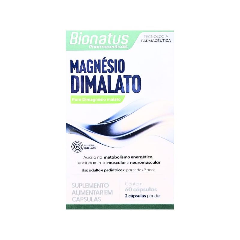 MAGNESIO DIMALATO COM 60 CAPSULAS BIONATUS